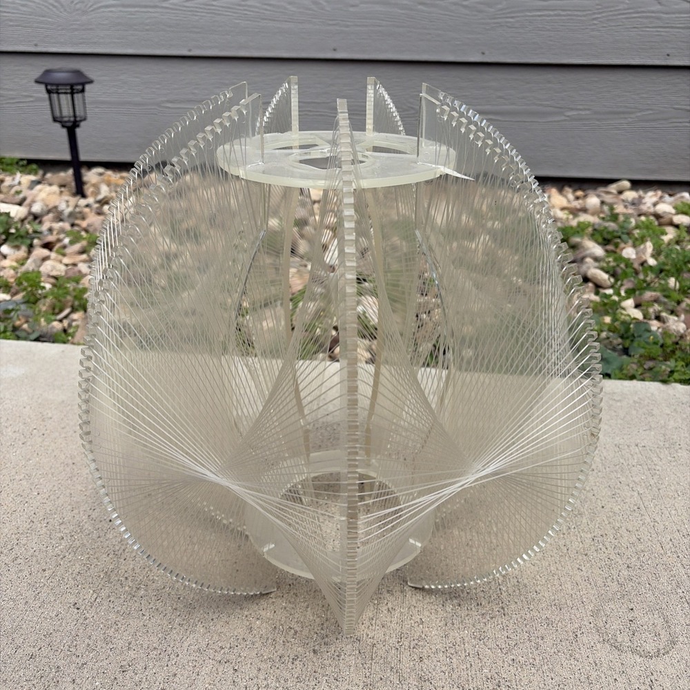 Paul Secon Sompex Lucite Spaghetti Lamp Shade Only MCM Space Age 1960s 1970s